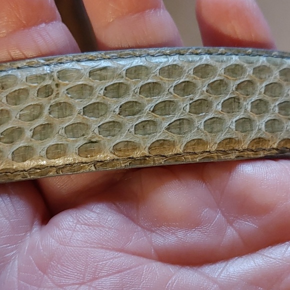 Women's Genuine Snake Skin belt - Picture 3 of 5